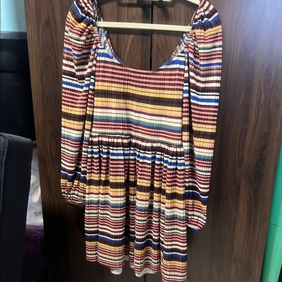 Zara Multicolor Striped Women's dress long sleeve’s - Picture 4 of 6